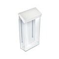 Azar Outdoor Trifold Brochure Holder, 4 x 9, Clear/White Acrylic, 2/Pack (252961)