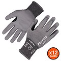 Ergodyne ProFlex 7071 PU Coated Cut-Resistant Gloves, ANSI A7, Gray, Small, 12 Pair (18062)