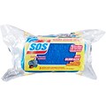 S.O.S All Surface Scrubber Sponge, 3 Sponges/Pack, 8 Packs/Case (91028)
