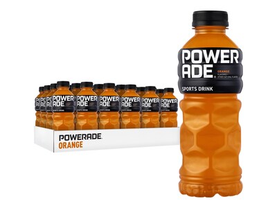Powerade Orange Sports Drink, 20 oz., 24 Bottles/Pack (049000032789)