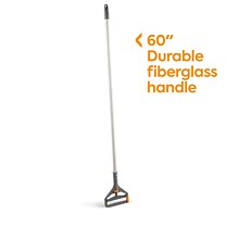 Coastwide Professional™ 60 Side Gate Fiberglass Wet Mop Handle, Plastic Head (CW61063-CC)