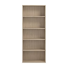 Bush Business Furniture Hustle Tall 5 Shelf Bookcase, Natural Elm (HUB230NE)