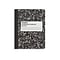 Staples® Composition Notebooks, 7.5 x 9.75, Wide Ruled, 100 Sheets, Black/White Marble, 4/Pack (ST
