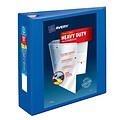 Avery Heavy Duty 3 3-Ring View Binders, One Touch EZD Ring, Pacific Blue (79811)