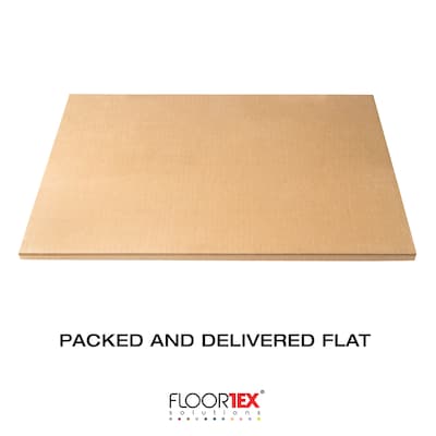 Floortex Cleartex Polypropylene Hard Floor Chair Mat with Anti-Slip Backing, Rectangular, 36" x 48", White (FC123648HEC)