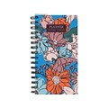 2024-2025 TF Publishing True Blue Flowers 3.5 x 6.5 Academic Weekly & Monthly Planner, Paperboard