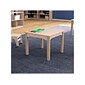 Flash Furniture Bright Beginnings Hercules Square Table, 23.5" x 23.5", Beech (MK-ME088008-GG)