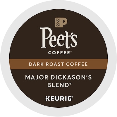 Peet's Coffee Major Dickason's Blend Single-Serve Keurig® K-Cup® Pods, Dark Roast, 40/Box (373354)