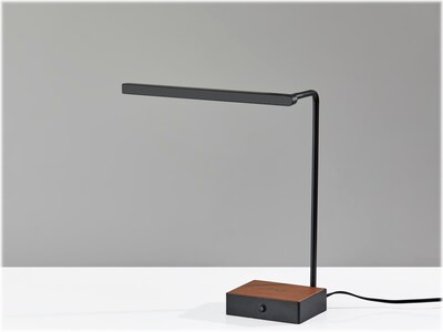 Adesso Sawyer LED Desk Lamp, 24.5, Black/Camel Brown (3039-01)