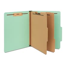 Staples 60% Recycled Pressboard Classification Folder, 2-Dividers, 2.5 Expansion, Letter Size, Ligh