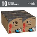 WypAll PowerClean X70 Medium Duty Wipers, White, 100 Sheets/Box, 10 Boxes/Carton (41455)