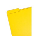 Smead File Folder, 1/3-Cut Tab, Letter Size, Yellow, 100/Box (12934)