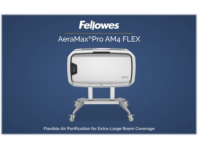 Fellowes AeraMax Pro AM4 FLEX True HEPA Tower Air Purifier, 5-Speed, Silver/White ( AM4 FLEX )