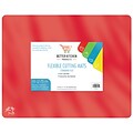 Better Kitchen Products Extra Thick Plastic Cutting Board Mats, 15 x 12, Assorted Colors With Food