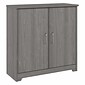 Bush Furniture Cabot 30.2" Storage Cabinet with 2 Shelves, Modern Gray (WC31398)