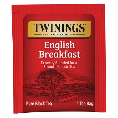 Twinings English Breakfast Black Tea Bags, 50/Box (F05331)