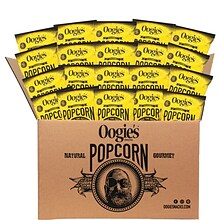 Oogies Snacks Movie Time Butter Popcorn, 1 oz., 20 Bags/Box (856856001124)