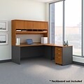 Bush Business Furniture Westfield 72W L Shaped Desk with Hutch and Mobile File Cabinet, Natural Cher