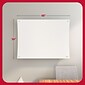 TRU RED™ Ergonomic Curved Magnetic Glass Dry-Erase Whiteboard, 4' x 3' (TR62094)