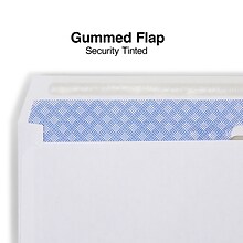 Staples Laser Check Size Double-Window Security-Tint Gummed Envelopes, 1,000/Box (381898/17046)