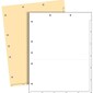 Medical Arts Press Large Tab Chart Divider Sheets, 7-Hole Punched, Letter, White, 250/Bx (20256)