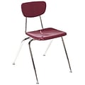Virco® 12 Stack Chair for Pre-K; Burgundy