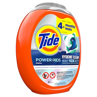 Tide Power PODS Laundry Detergent Pacs, Original, 45 Capsules (59080/09163)