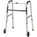 Height Adjustable Walkers, Folding 2-button 5Wheel-Glides, Adult