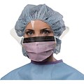 Medline® Fluid Protection Surgical Face Masks with Eyeshield; Ties