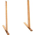 Wooden Mallet Optional Floor Stand for Wall-Mounted Literature Displays, Oak Finish (LDFS-LO)