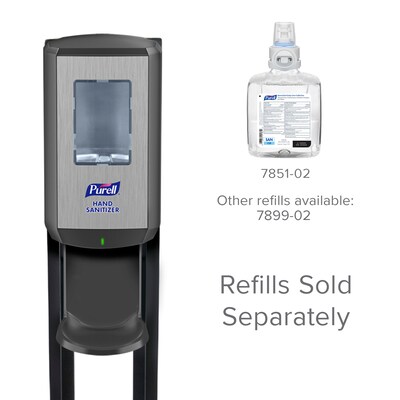 PURELL CS 8 Automatic Floor Stand Hand Sanitizer Dispenser, Graphite/Black (7418-DS)