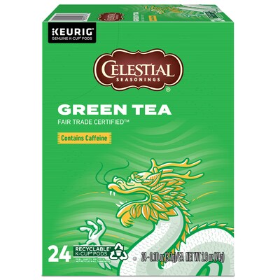 Celestial Seasonings Green Tea, Keurig® K-Cup® Pods, 24/Box (14734)