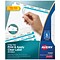 Avery Index Maker Big Tab Paper Dividers with Print & Apply Label Sheets, 5 Tabs, White, 5 Sets/Pack