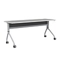 Safco Rumba Training Room Table, 24 x 72, Fashion Gray (RBA7224FLSLFNGY)