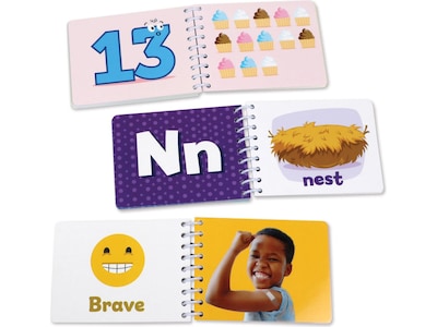 Learning Resources Skill Builders! Preschool Flash Card Flip-Books, 3/Set (LER6191)