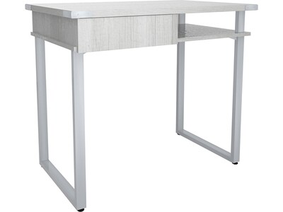 Safco Mirella SOHO 36W Table Desk with Drawer, White Ash (5512WAH)
