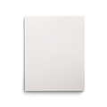 Staples Smooth 2-Pocket Paper Folder with Fasteners, White, 25/Box (50778/27545-CC)