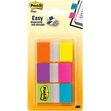 Post-it® Flags, .94 Wide, Alternating Electric Glow Collection, 60 Flags/Pack (680-EG-ALT)