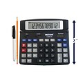 Victor Technology Professional 12-Digit Battery/Solar Powered Basic Calculator, Black (1200-4)