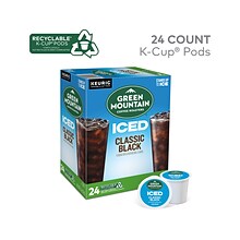 Green Mountain Coffee Roasters Classic Black Iced Coffee Keurig® K-Cup® Pods, Medium Roast, 20/Box (