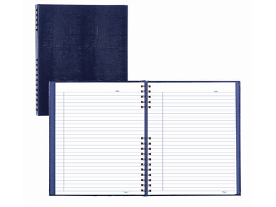 Blueline NotePro Hardcover Executive Journal, 8.5" x 10.75", Wide-Ruled, Indigo Blue, 200 Pages (A10200.BLU)