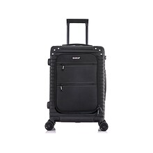 DUKAP TOUR Polycarbonate/ABS Hardside Carry-On Suitcase, Black (DKTOU00S-BLK)