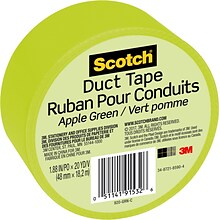 Scotch Duct Tape, 1.88 x 20 yds., Green (920-GRN-C)