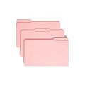 Smead File Folder, Reinforced 1/3-Cut Tab, Legal Size, Pink, 100/Box (17634)