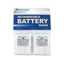 MIDLAND RADIO Rechargeable Ni-MH Two-Way Radio Battery for X-Talker T71VP/T75X3VP3/T75VP3/T77VP5, 2/