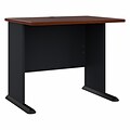 Bush Business Furniture Cubix 36W Desk, Hansen Cherry/Galaxy (WC90436A)