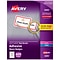 Avery Flexible Laser/Inkjet Name Badge Labels, 2 1/3 x 3 3/8, White with Red Border, 400 Labels Pe