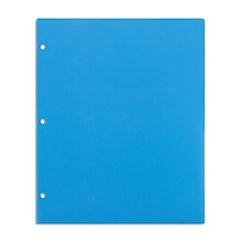 Staples® 3-Hole Punched 2-Pocket Portfolios, Blue (52808)