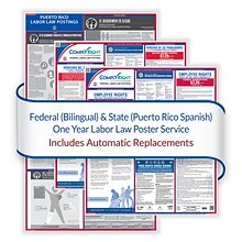 ComplyRight Federal (Bilingual) and State (English) Labor Law 1-Year Poster Service, Puerto Rico Spa