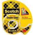 Scotch Permanent Double Sided Tape with Dispenser, 1/2 x 250 (136)